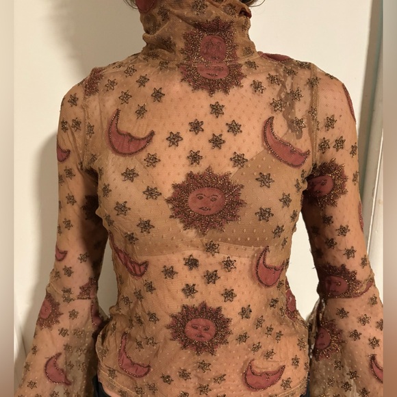 Sun moon and start top embroidered - Picture 4 of 5